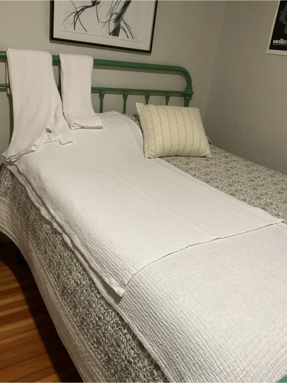 NWOT 2 Sets of Crisp White Textured Cotton Drapes